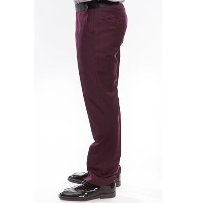 Burgundy Slim Fit 2 Piece Tuxedo With Satin Peak Lapel 3 SO4MT187S-08-38R  - from alligatorwarehouse.com