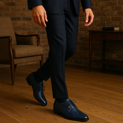 Marco Di Milano Lacio Navy Caiman Crocodile Derby