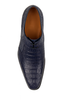 Men's Navy Crocodile & Calfskin Leather Slip-On Dress Loafers 9   - from alligatorwarehouse.com