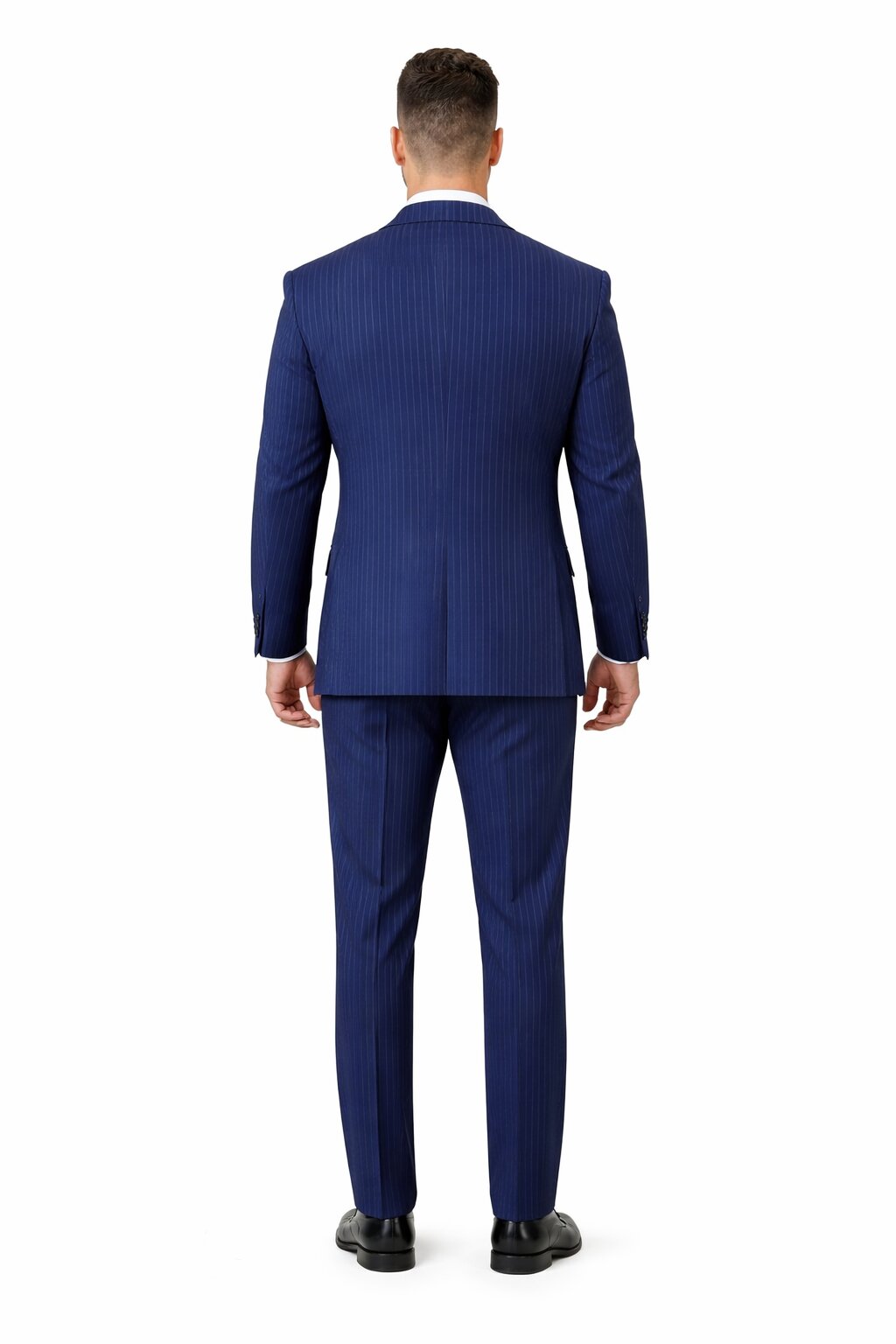 Mens Gangster Pinstripe 2 Button Double Breasted Vest Grey Suit