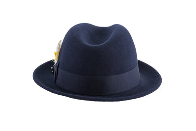 Fedora Hat in 10 Colors - 100% Australian Wool fabric 50   - from alligatorwarehouse.com