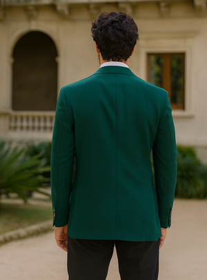 Neil Allyn Career Basics Men's Augusta Green Polyester Blazer Jacket
