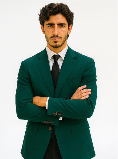 Neil Allyn Career Basics Men's Augusta Green Polyester Blazer Jacket 5   - from alligatorwarehouse.com