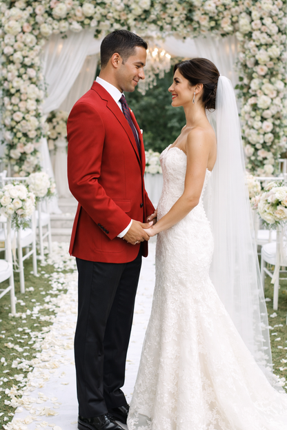 Neil Allyn Career Basics Men's Red Blazer Jacket