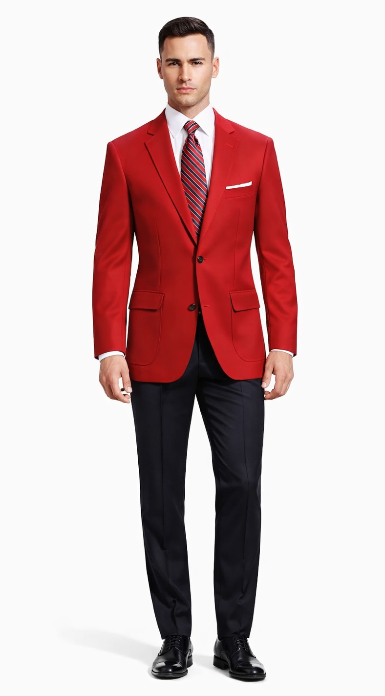Neil Allyn Career Basics Men's Red Blazer Jacket