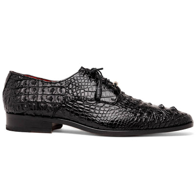 Marco Di Milano Nilo Nile Crocodile Derby Black