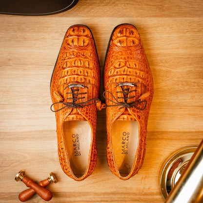 Marco Di Milano Nilo Brandy Leather Luxury Shoe