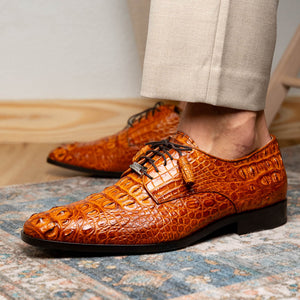 Marco Di Milano Nilo Brandy Leather Luxury Shoe