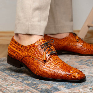 Marco Di Milano Nilo Brandy Leather Luxury Shoe