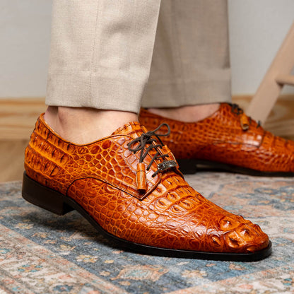 Marco Di Milano Nilo Brandy Leather Luxury Shoe