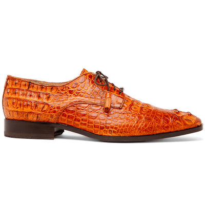 Marco Di Milano Nilo Brandy Nile Crocodile Derby Shoe 1 NILO_NILOTICUS_BRANDY_8  - from alligatorwarehouse.com