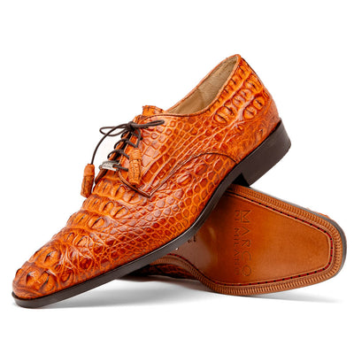 Marco Di Milano Nilo Brandy Nile Crocodile Derby Shoe 2 NILO_NILOTICUS_BRANDY_8  - from alligatorwarehouse.com