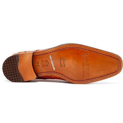 Marco Di Milano Nilo Brandy Nile Crocodile Derby Shoe 5 NILO_NILOTICUS_BRANDY_8  - from alligatorwarehouse.com
