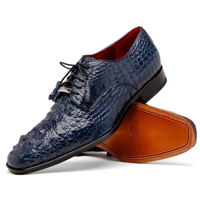 Marco Di Milano Nilo Navy Nile Crocodile Derby Shoe 2 NILO_NILOTICUS_NAVY_9.5  - from alligatorwarehouse.com