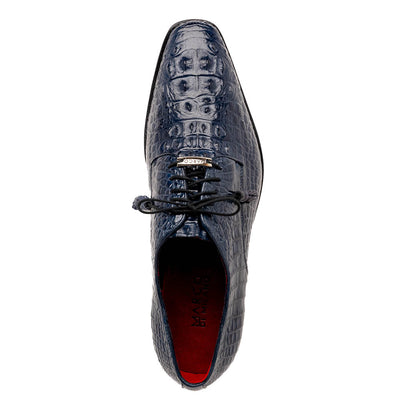 Marco Di Milano Nilo Navy Nile Crocodile Derby Shoe 3 NILO_NILOTICUS_NAVY_9.5  - from alligatorwarehouse.com