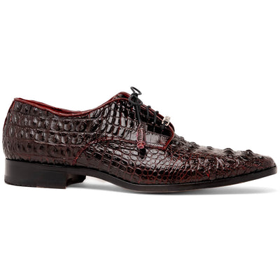 Marco Di Milano Nilo Wine Nile Crocodile Derby Shoe 1 NILO_NILOTICUS_WINE_9  - from alligatorwarehouse.com