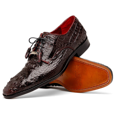 Marco Di Milano Nilo Wine Nile Crocodile Derby Shoe 2 NILO_NILOTICUS_WINE_9  - from alligatorwarehouse.com