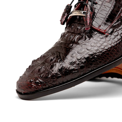 Marco Di Milano Nilo Wine Nile Crocodile Derby Shoe 3 NILO_NILOTICUS_WINE_9  - from alligatorwarehouse.com