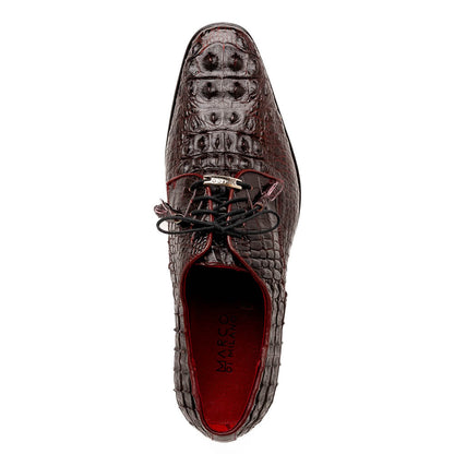 Marco Di Milano Nilo Nile Crocodile Derby Wine Shoe