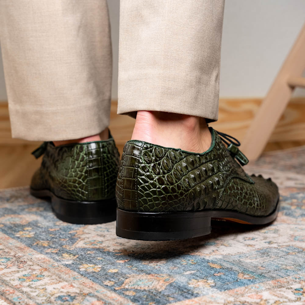 Marco Di Milano Nilo Forest Green Leather Dress Shoe