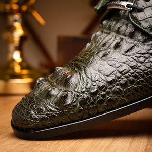 Marco Di Milano Nilo Forest Green Leather Dress Shoe