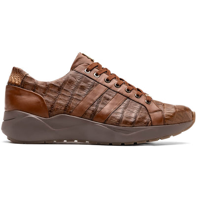 Marco Di Milano Nino Men's Bay Apache Sleek Genuine Caiman Crocodile Sneaker 1 NINO_CAIMAN FUSCUS_BAY APACHE_8  - from alligatorwarehouse.com