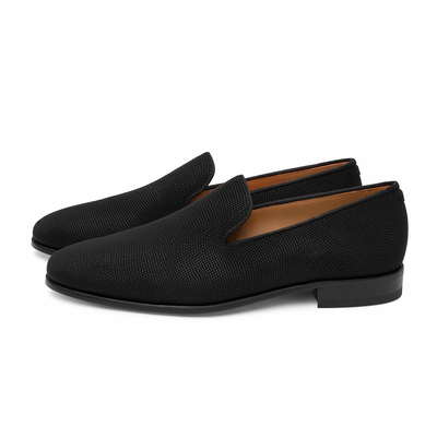 Notte Black Glass Suede Slip On Shoes By Mezlan Made In Spain Brand