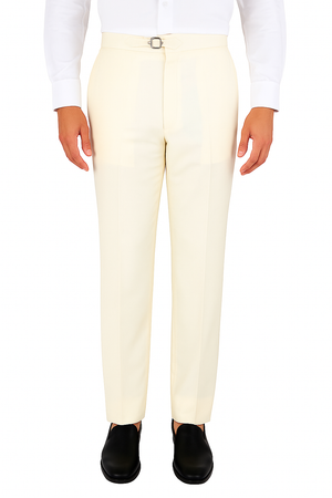 Tiglio Luxe Offwhite Semi-Wide Leg Wool Marbella Dress Pants – Alligator Warehouse Tiglio Luxe Offwhite Semi-Wide Leg Wool Marbella Dress Pants – Alligator Warehouse