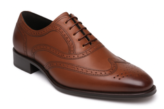 Mens Mezlan Ugalde Classic Wingtip Dress Shoe in Cognac