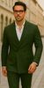 Wool Suit - Italian Made Business Suit by Statement Men's 100% Wool 2 Piece Suit - Double Breasted Windowpane 10 SD-103_Brown_38R  - from alligatorwarehouse.com