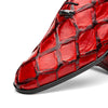 Marco Di Milano Olivieri Red Pirarucu Dress Shoe Oxfords 3 OLIVIERI_PIRARUCU_RED_8  - from alligatorwarehouse.com