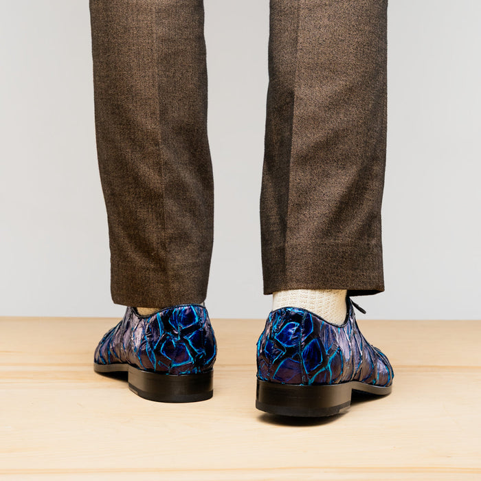 Marco Di Milano Olivieri - Royal Blue Leather Dress Shoe