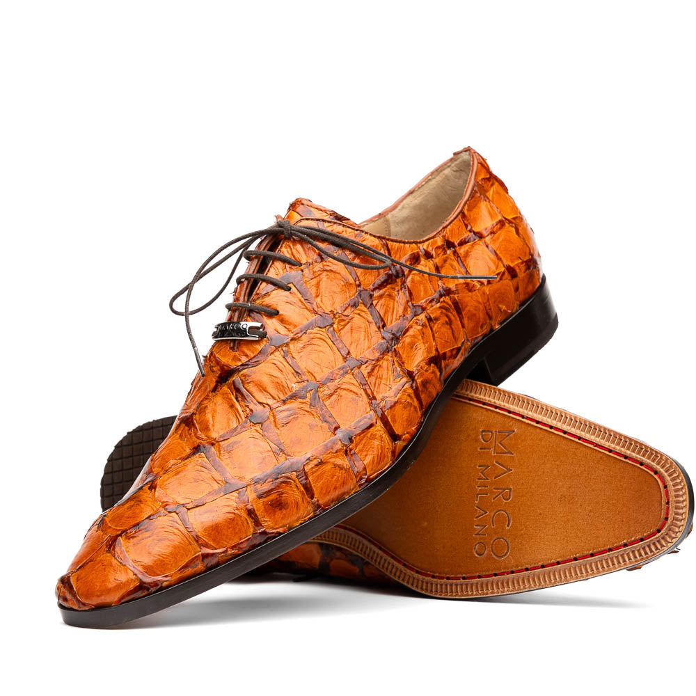 Marco Di Milano Olivieri Pirarucu Dress Oxfords Brandy