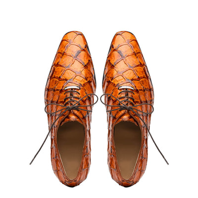 Marco Di Milano Olivieri Pirarucu Dress Oxfords Brandy