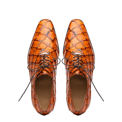 Marco Di Milano Olivieri Pirarucu Dress Oxfords Brandy
