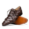 Marco Di Milano Olivieri Brown Pirarucu Dress Shoe Oxfords 2 OLIVIERI_PIRARUCU_BROWN_6  - from alligatorwarehouse.com