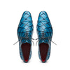 Marco Di Milano Olivieri Caribbean Blue Pirarucu Dress Shoe Oxfords 4 OLIVIERI_PIRARUCU_CARIBEAN BLUE_8  - from alligatorwarehouse.com