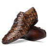 Marco Di Milano Olivieri Clear Brown Pirarucu Dress Shoe Oxfords 2 OLIVIERI_PIRARUCU_CLEAR BROWN_8  - from alligatorwarehouse.com