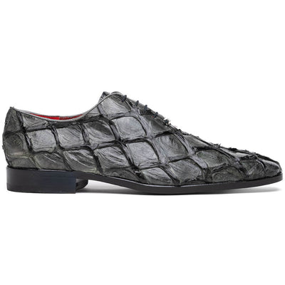Marco Di Milano Olivieri Gray Pirarucu Dress Shoe Oxfords 1 OLIVIERI_PIRARUCU_GRAY_8.5  - from alligatorwarehouse.com