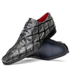 Marco Di Milano Olivieri Gray Pirarucu Dress Shoe Oxfords 3 OLIVIERI_PIRARUCU_GRAY_8.5  - from alligatorwarehouse.com