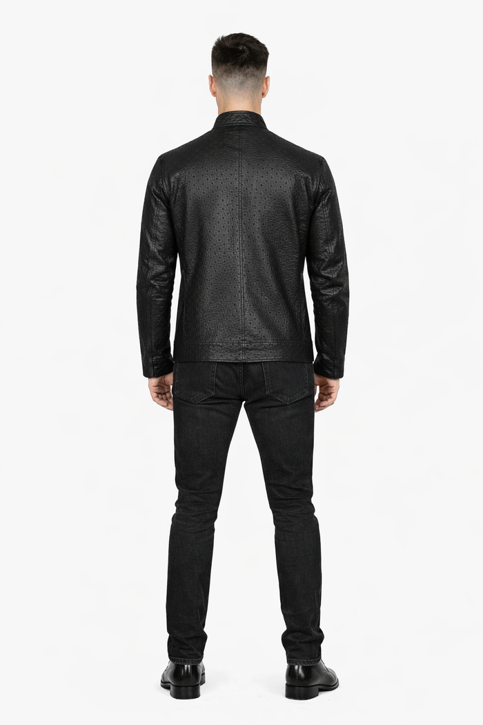 Original Fine Ostrich Leather Jacket