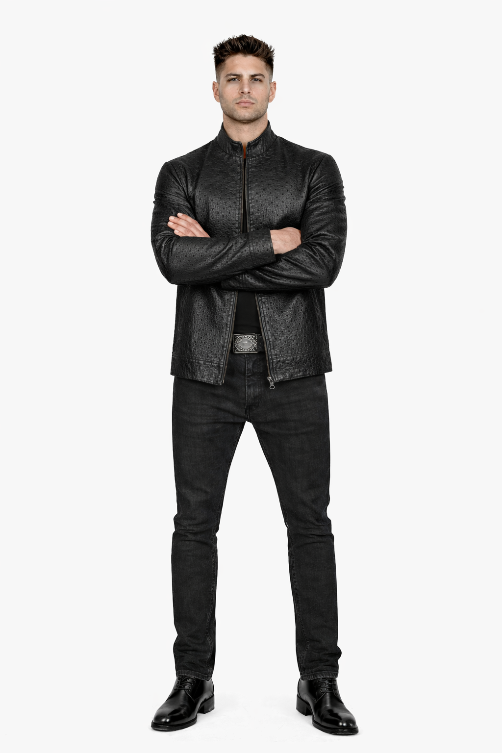 Original Fine Ostrich Leather Jacket