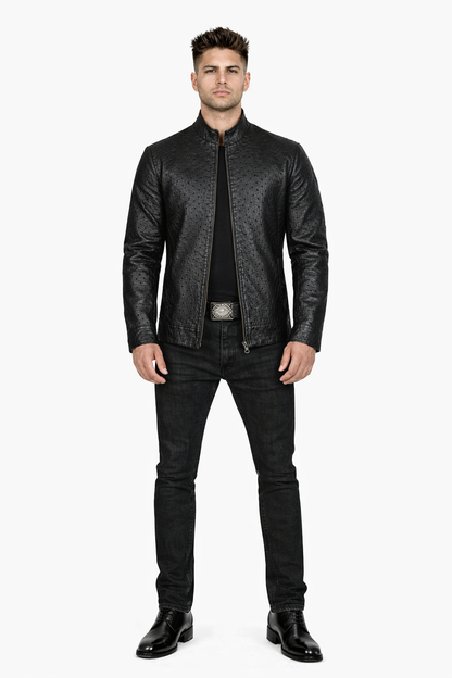 Original Fine Ostrich Leather Jacket
