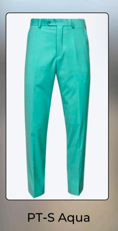 Men’s Aqua Dress Pants – Slim Fit Stylish Formal Trousers for Parties and Casual Wear in Turqoise Color 6   - from alligatorwarehouse.com