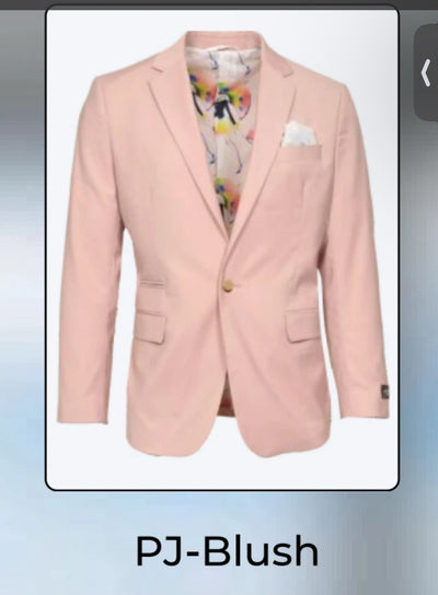 Men’s Blush Pink Slim Fit Blazer – Stylish Two-Button Sport Coat with Notch Lapel 2   - from alligatorwarehouse.com
