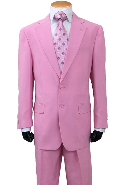 Men’s Pink Two-Piece Suit – Classic Fit Formal Jacket and Tailored Pants 8   - from alligatorwarehouse.com