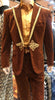 Mens Bronze Shiny Velvet Suit – Designer Party and Wedding Wear Blazer and Pant Set Brown and Gold Tuxedo 7   - from alligatorwarehouse.com