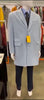Mens Light Blue Wool Overcoat – Modern Long Coat with Classic Tailored Fit in Sky Blue 5   - from alligatorwarehouse.com