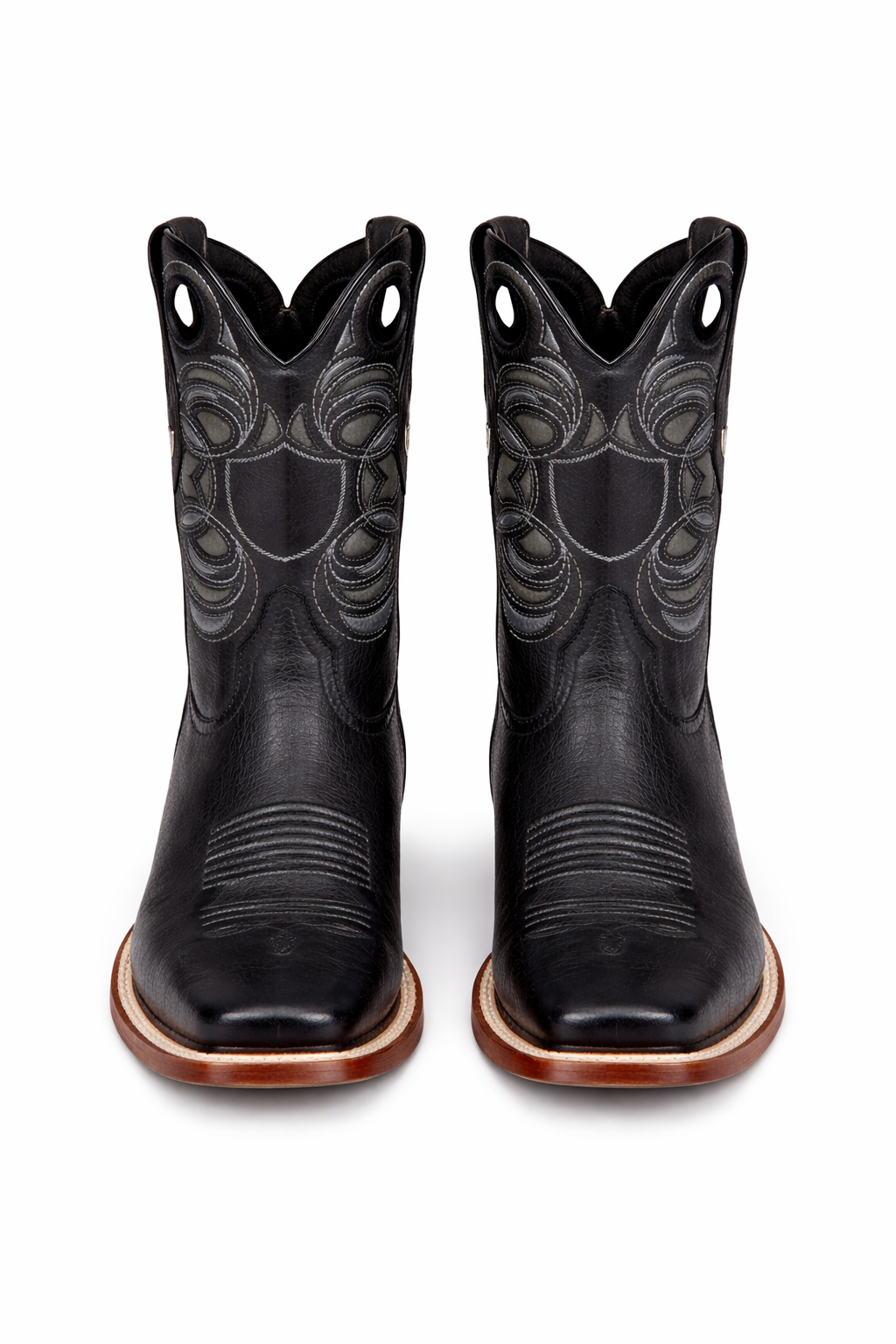 Smooth Ostrich Rodeo Toe Western Boots