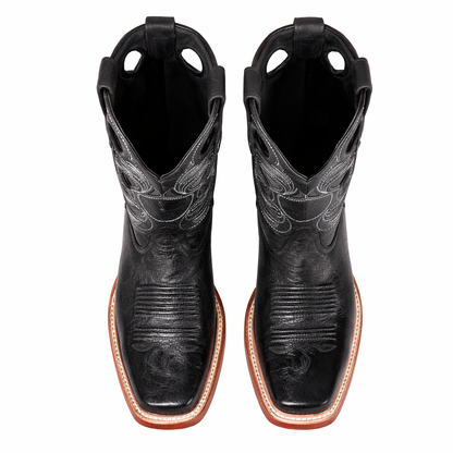Smooth Ostrich Rodeo Toe Western Boots